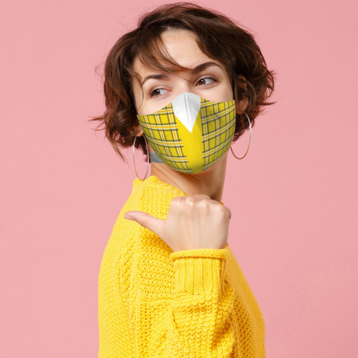 Beverly Hills Plaid Mask w/ Adjustable Ear Loops
