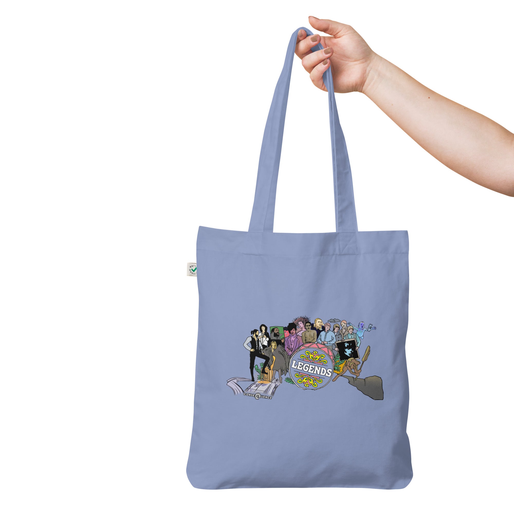 The Legends of Music Organic Tote Bag - 100 Greatest Albums of All