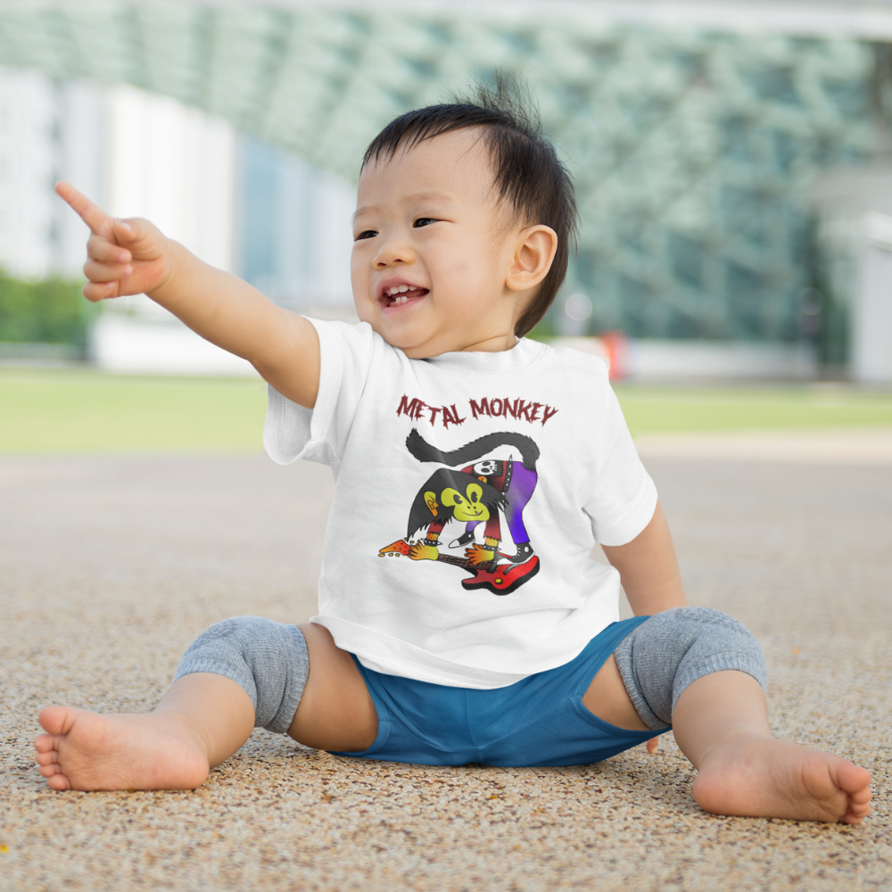 Metal Monkey Toddler Short Sleeve Tee