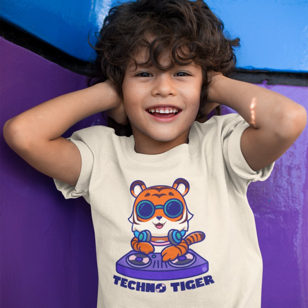 Techno Tiger Youth Short Sleeve T-Shirt