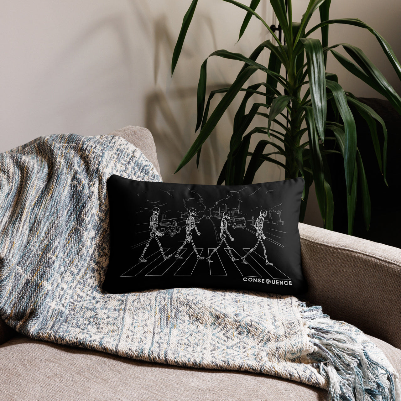 Crossbones Road Pillow