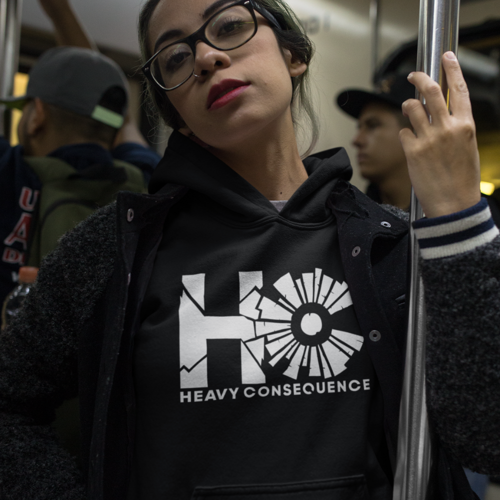 Heavy Consequence Hoodie Lifestyle Pic Subway