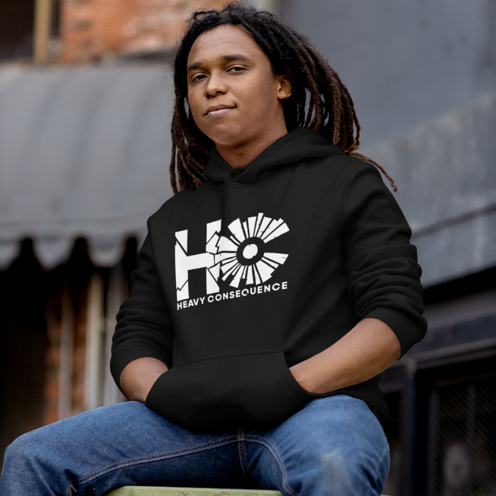 Heavy Consequence Hoodie Model Pic