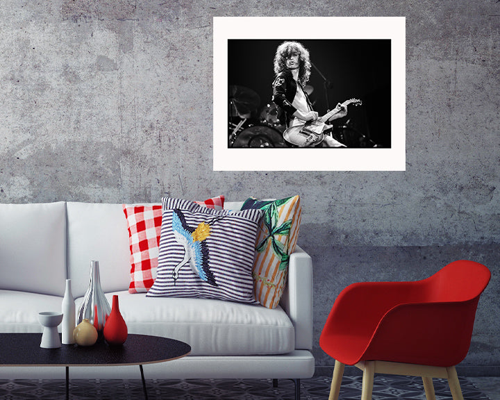 Led Zeppelin's Jimmy Page (1975) Photo Print