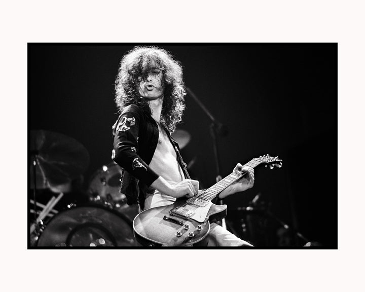 ミュージシャン USA 70's Vintage LED ZEPPELIN JIMMY PAGE Led Zeppelin - Jimmy Page - Earls Court 1975' Prints