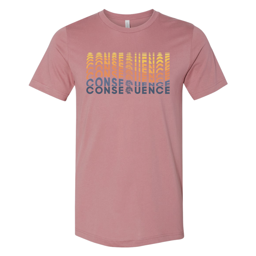 Mauve Wavvy Logo Shirt