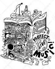 Protect Live Music Long Sleeve Shirt (Version 1)